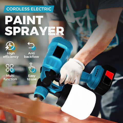 Wireless electric paint sprayer