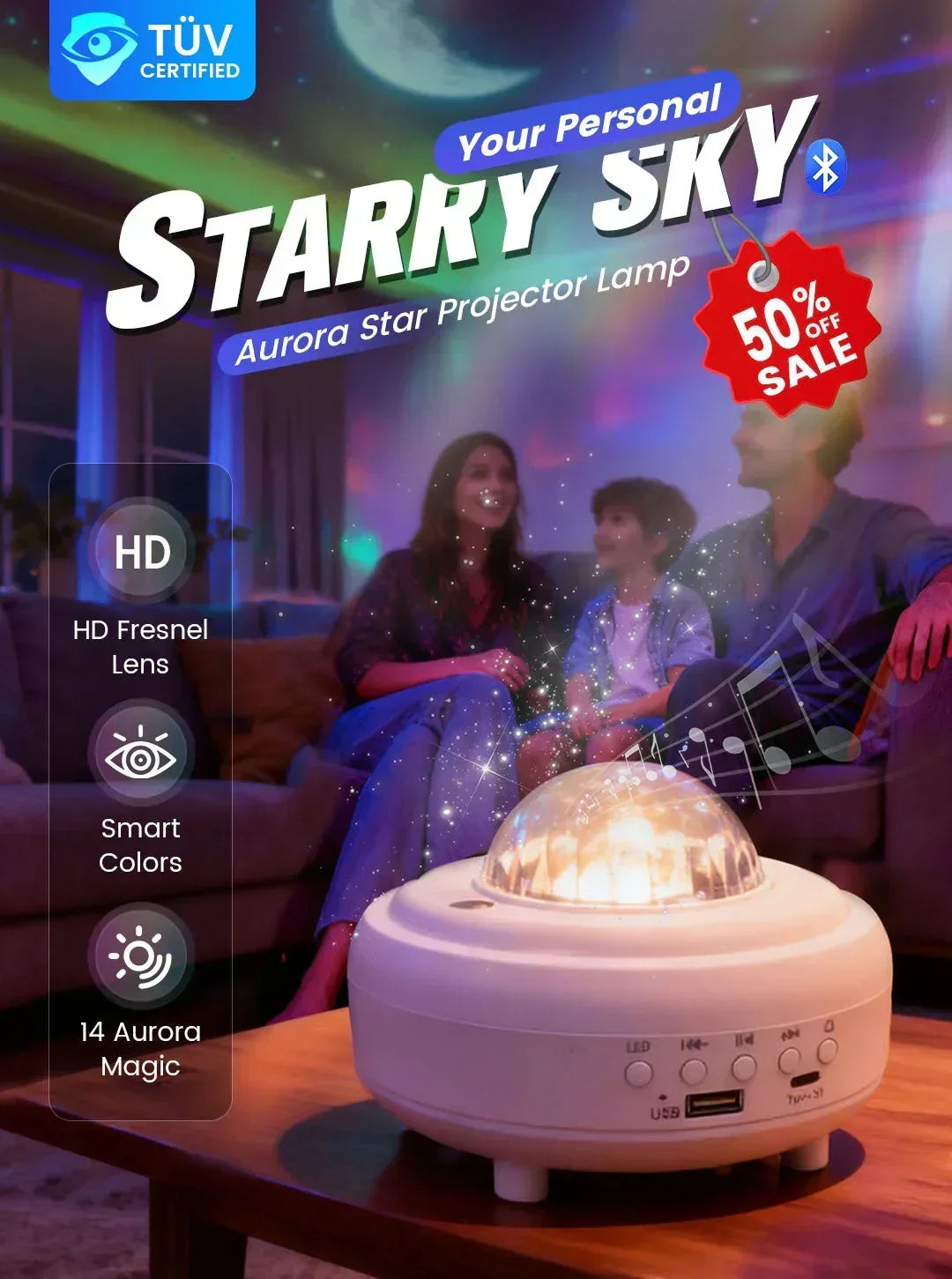 Christmas ! Northern Lights Aurora Projector – Enjoy the starry sky at home