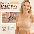 【 1+1 Free - 2 Pcs】Pure Cotton Buttonless Comfy Lifting Bra