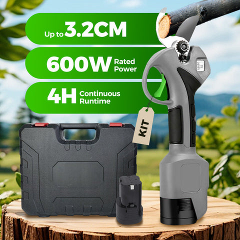 Powerful Garden Electric Pruning Shears – Cordless with Battery & Charger