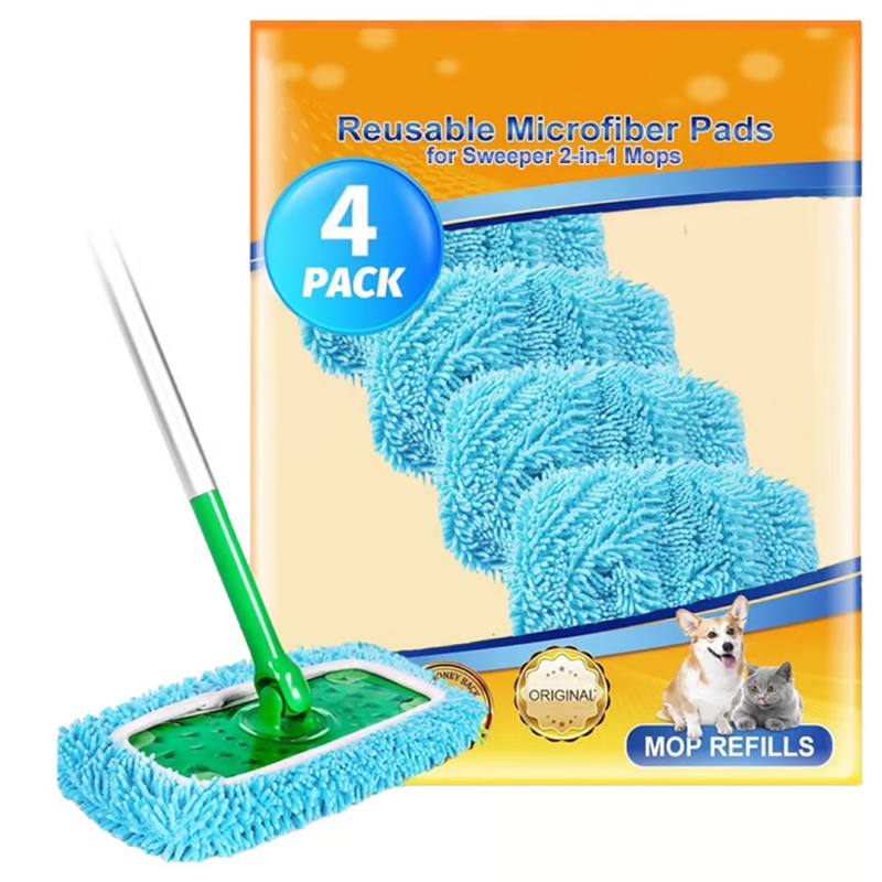 Reusable Mop Pads for Wet & Dry Use