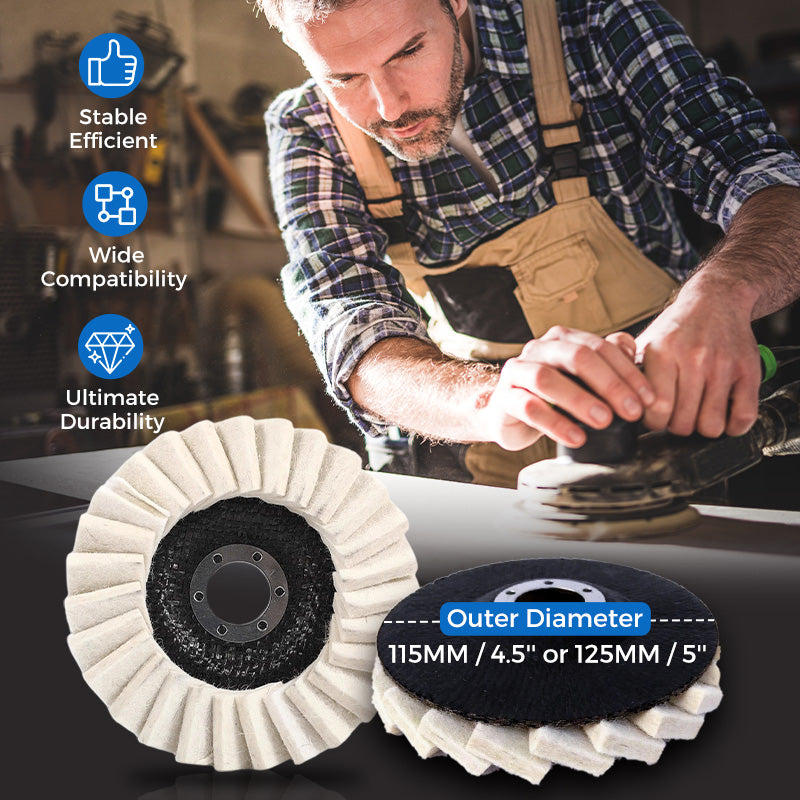 BUY MORE GET MORE FREE Wool Felt Flap Polishing Disc