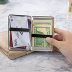 Vintage Art Deco Versatile Card & Cash Case With RFID Protection