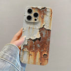 Unique 3D Pattern With Rust Spots | Realistic Dirty Hard Case For iPhone