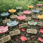 Flower-Shaped Resin Bee Watering Station