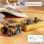 1:64 Premium Alloy Mini RC Construction Set – Forklift, Excavator & Dump Truck