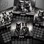 Black Metal Cats - Wall Calendar