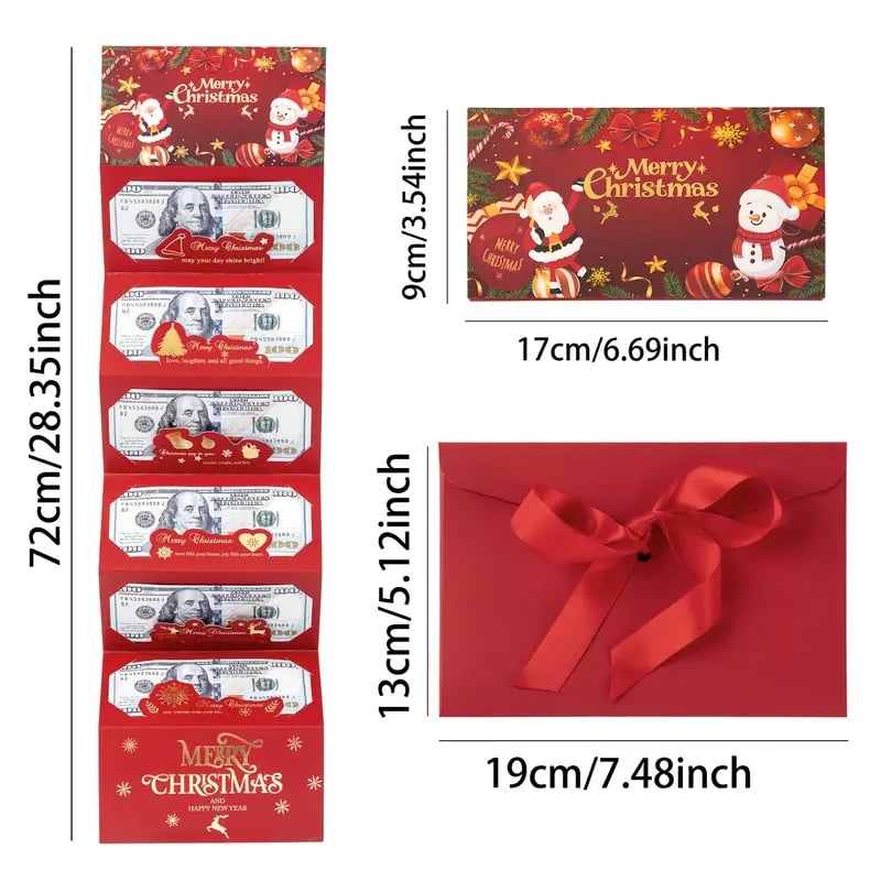 Flash Sale ! Christmas Cash Gift Envelope– A creative way to give cash this Christmas