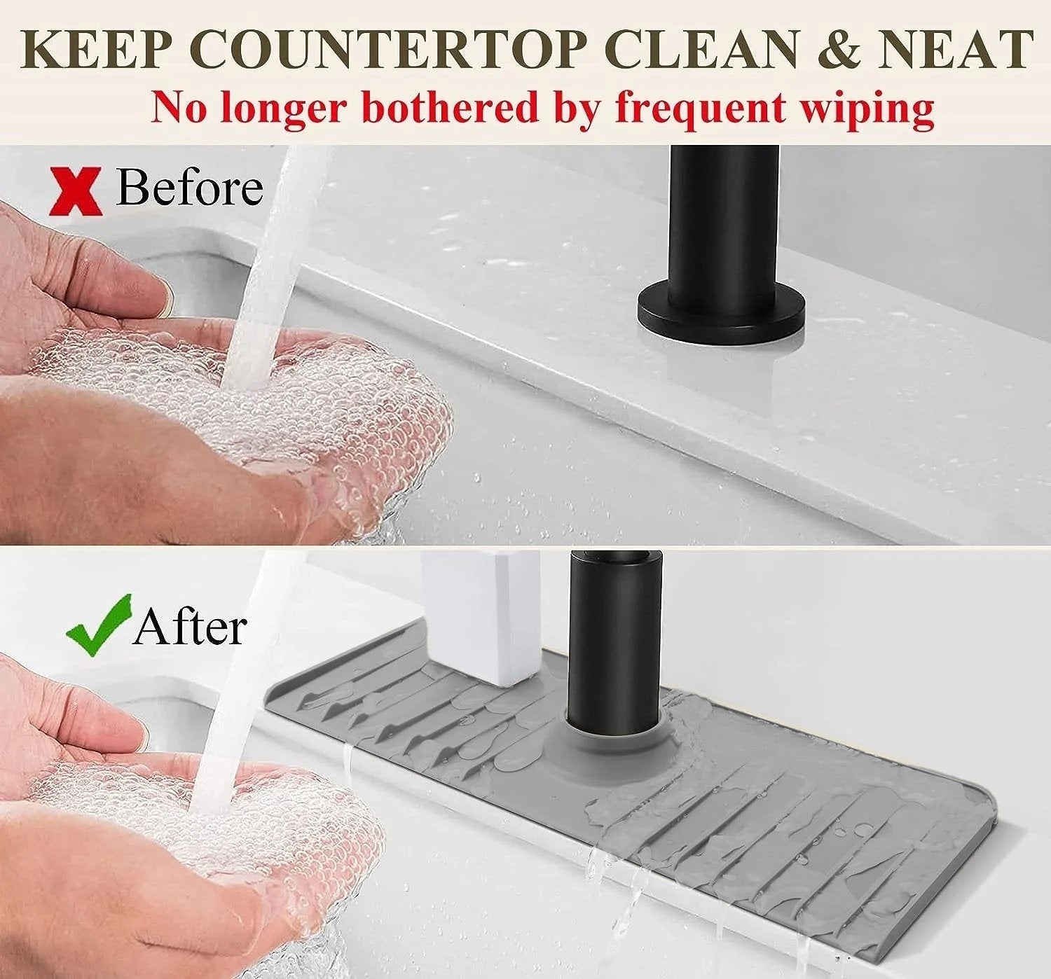 Faucet Splash Guard & Drainage Mat