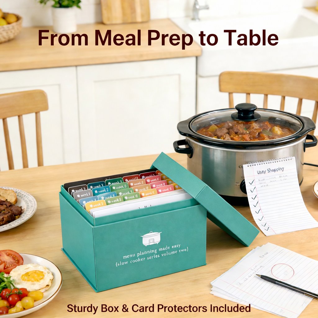 Meal Planning Kit with 72 Photo Recipe Cards