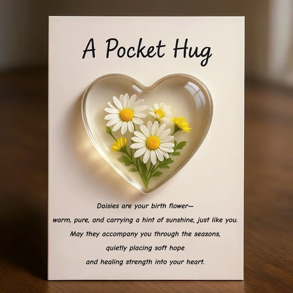 Birth Flower Pocket Hug