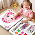 Top-selling gift of Special Diamond Painting & Princess Book Makeup Craft Kits Foil Art Books Set Play on Paper