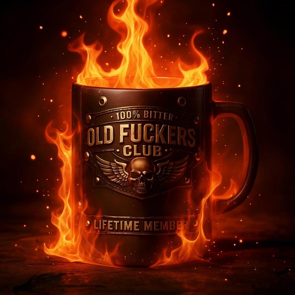 OLD FUCKERS CLUB™ MUG - 100% Bitter. Lifetime Member
