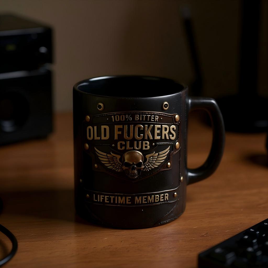 OLD FUCKERS CLUB™ MUG - 100% Bitter. Lifetime Member