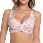Stylish Leopard Pattern Breathable Everyday Bra