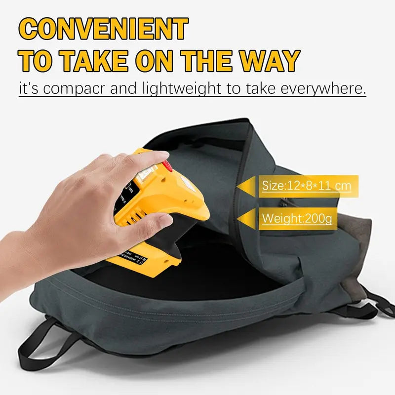 Compact DC to AC Inverter - Suitable for cars, motorhomes, outdoor use