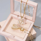 Initial Letter Pendant Necklaces - 2 Pack