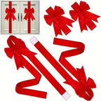 Valentine's Day Pink Heart Large Bow Decoration, Eye-Catching Holiday Decor