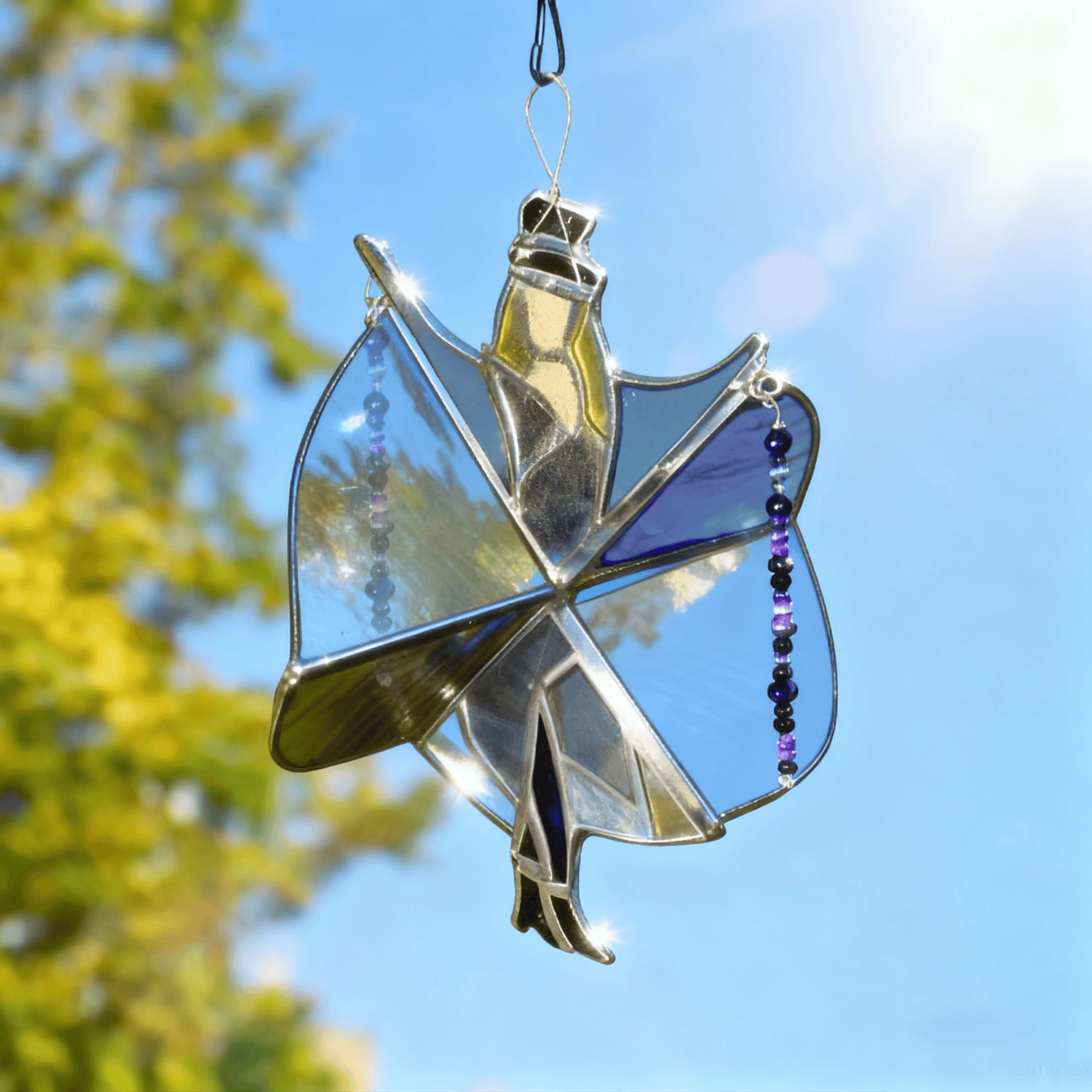 Handmade Stained Acrylic Spinner