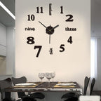 Promotion 3D Wall Decal Decorative Clock
