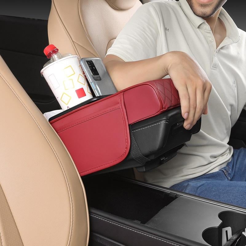 Final 3 Hours: Only ＄33.99 Multifunctional PU Leather Car Armrest Box Mat