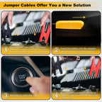 Car Starter Jumper Cables With Adapter For Dewalt 20v
