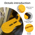 1 Count SUV Roof Step Assist, Car Door Hook-On Foot Pedal