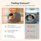 Flash Sale ! Cozy Pet Cave Bed – Your pet‘s safe haven for winter. Soft, warm & perfect for cuddle-up naps. Peace of mind for caring owners