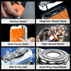 Winter : ! Portable Rotary Dual Ring Electric Shaver