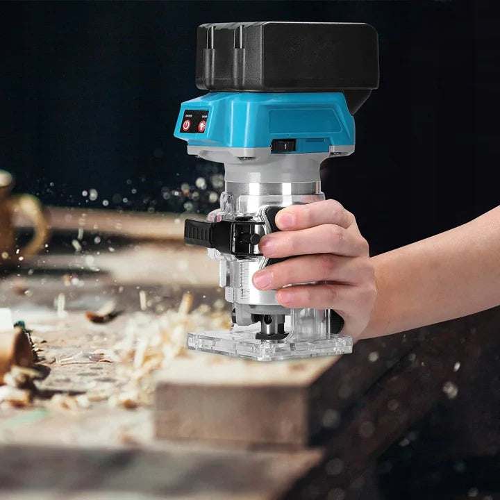 800W Cordless Wood Router with 6 Speeds
