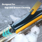 Bathroom Bristles Tile and Floor Crevice Cleaning Squeegee Brush