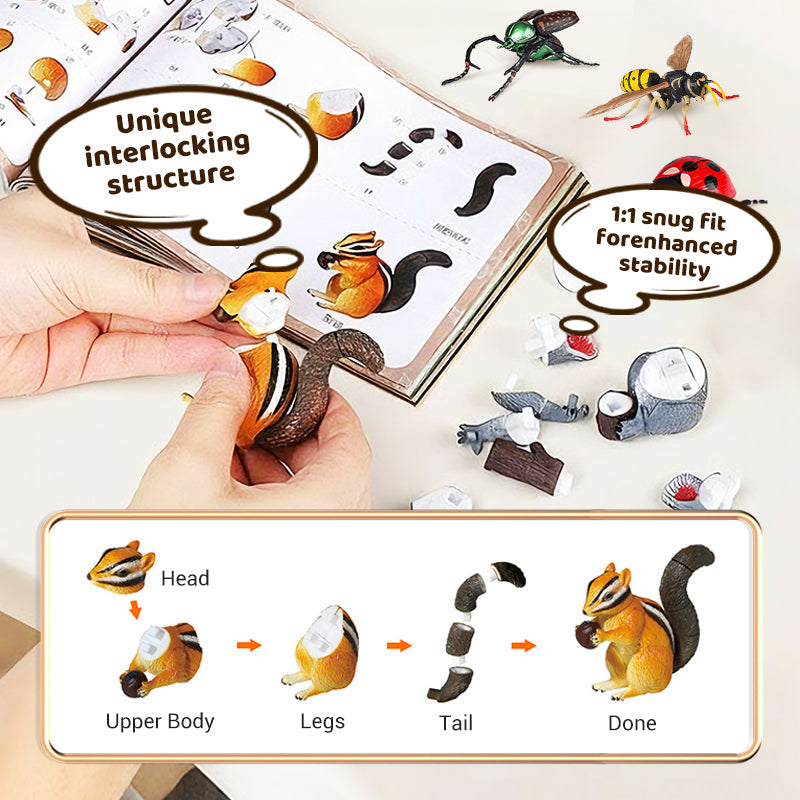 New collection Insect & Animal Building Toys - 3 Levels of Difficulty, Non-Toxic Materials, Educational