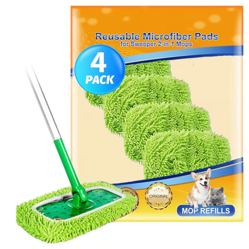 Reusable Mop Pads for Wet & Dry Use