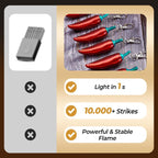 Emergency Survival Keychain Lighter with Permanent Matches