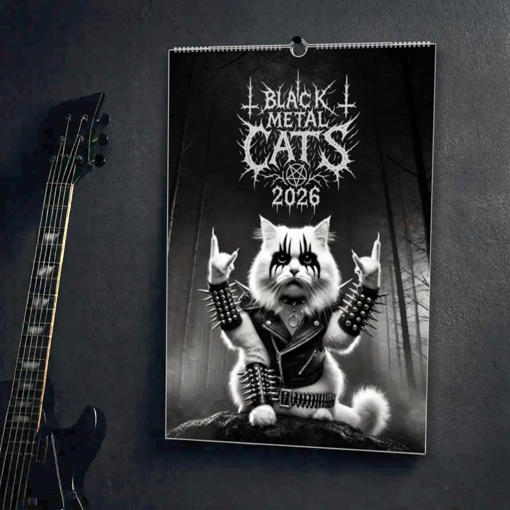 Black Metal Cats - Wall Calendar