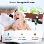 Shower Thermometer - Instant Digital Display, Waterproof & Easy Install for Safe Bathing