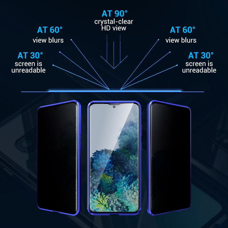 Magnetic Tempered Glass Double-sided Phone Case For Samsung S23-S25 Series