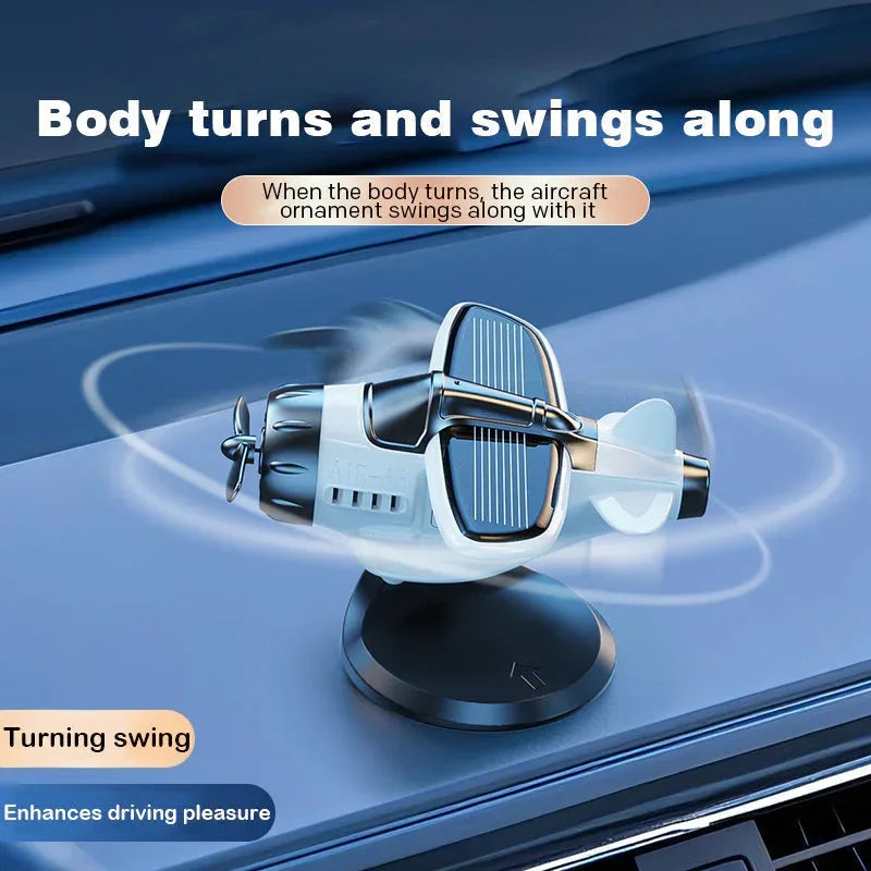 Sale - Solar powered airplane shaped car ornaments