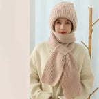 Winter Versatile Knitted Hooded Scarf for Women