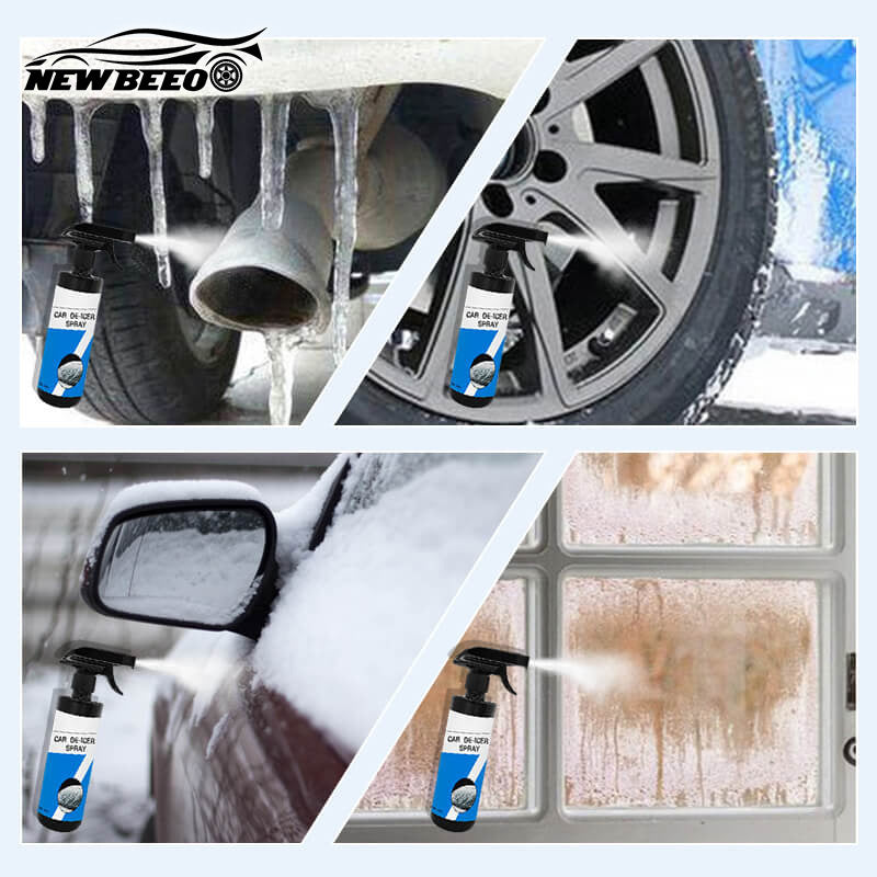 45℃ Ultra-Fast Ice Melting, Non-Toxic Windshield Defroster Multi-Use for Windows/Headlights/Doors
