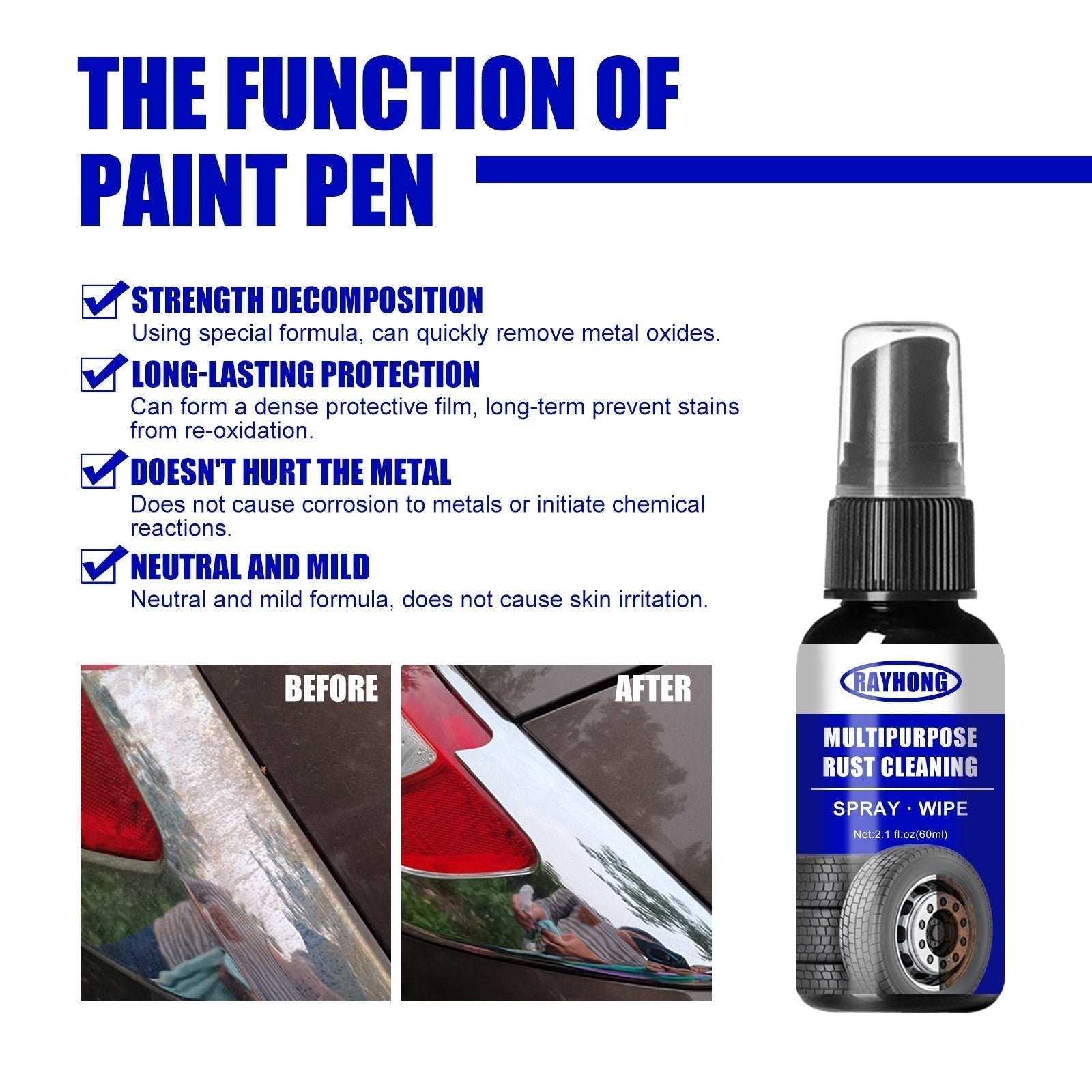New Year Big Sale Multi-functional Metal Anti-rust Lubricant for Automobiles（ ）