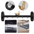 Stainless steel undercarriage cleaner