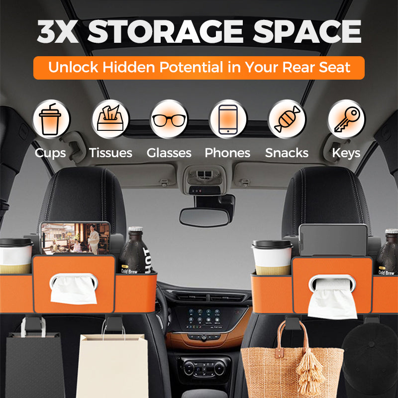 To get Multifunctional & Waterproof Car Back Seat Organizer