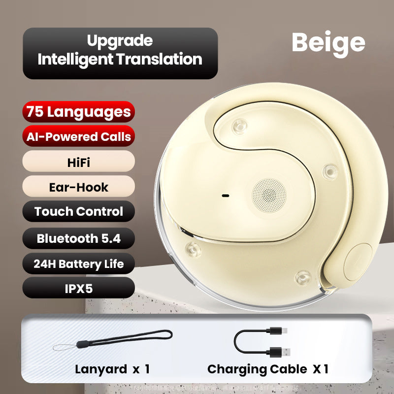 #1 Best Seller AI Translation Wireless OWS Bluetooth5.4 Earphones