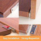 Magnetic Door Closer Without Perforations