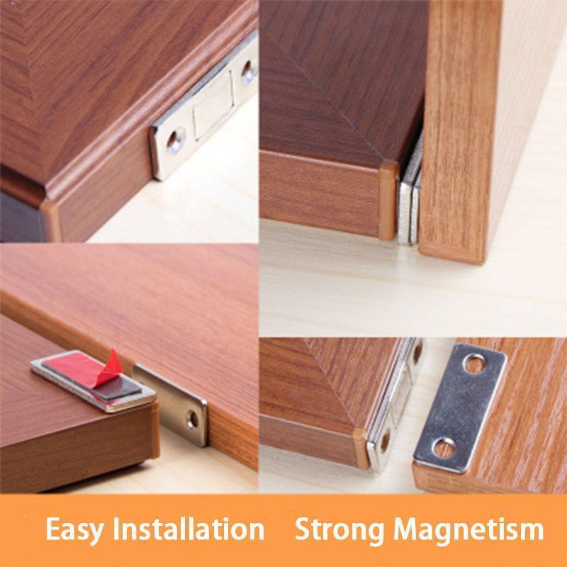 Magnetic Door Closer Without Perforations