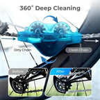 Bike Chain Scrubber – Deep Grease Removal, Cleans Internal Links & Easy-to-Use Ergonomic Design