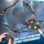 360° Flips + LED Lights This Week! RC Stunt Fighter Jet Toy for Kids