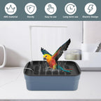 Automatic ABS Bird Bath Shower, Parrot Bathtub with Circulating Faucet for Pet Bird