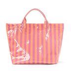 Lightweight Striped Tote Bag Large Capacity Travel & Beach Carryall